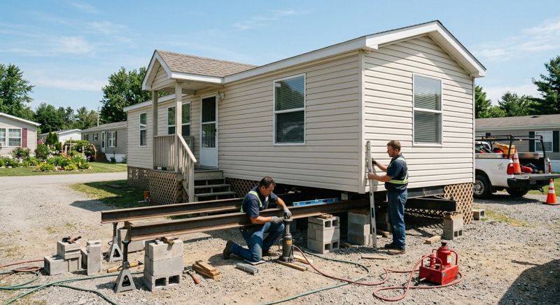 House Trailer Releveling
